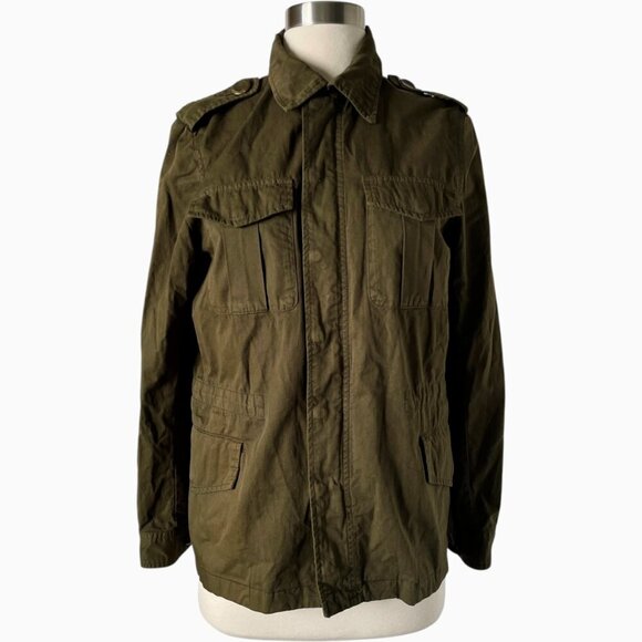 Zadig & Voltaire Kayak Bis Jacket Military Green XS Skull Guitar Patch - Picture 3 of 11